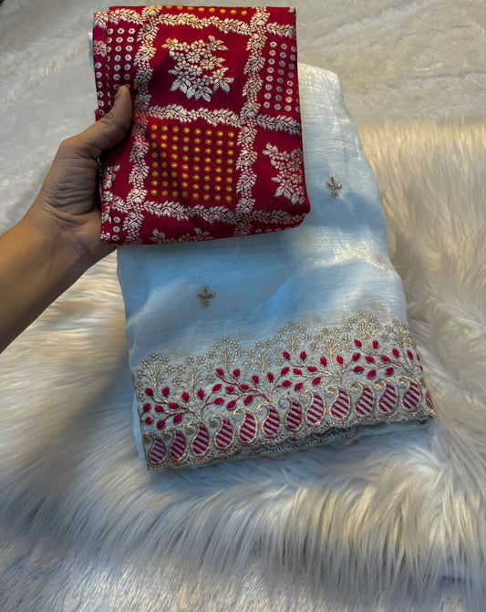 SOFT CRUNCHY SILK SAREE SATI- SAVITARI