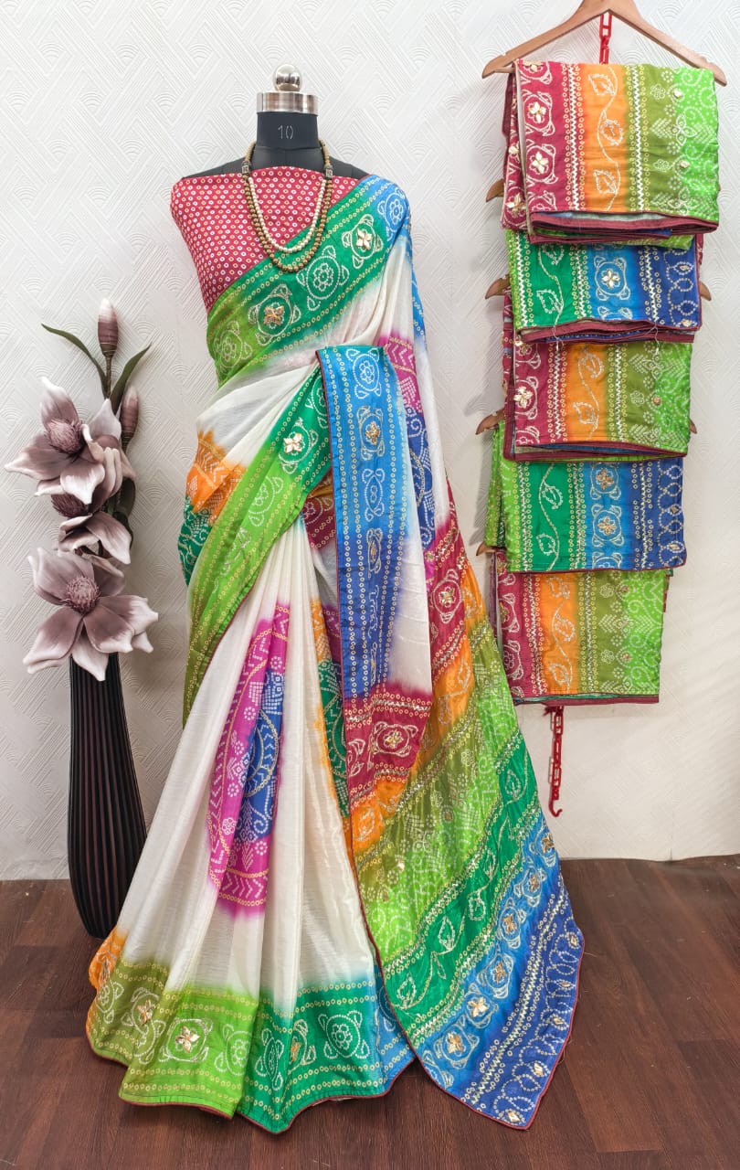 CHINON SATRANGI BANDHANI SET OF 6 x 910₹- MB14