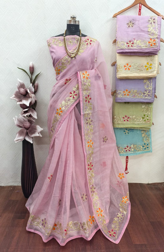 DESIGNER GOTAPATI WORK SAREESET OF 6x 880₹- MB17