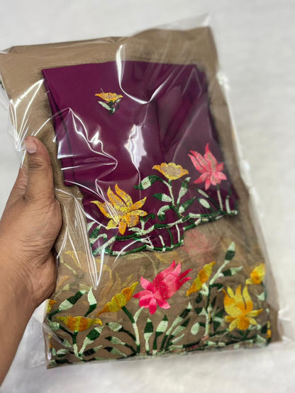 MB CRUNCHY SLIK SAREE- NITYA