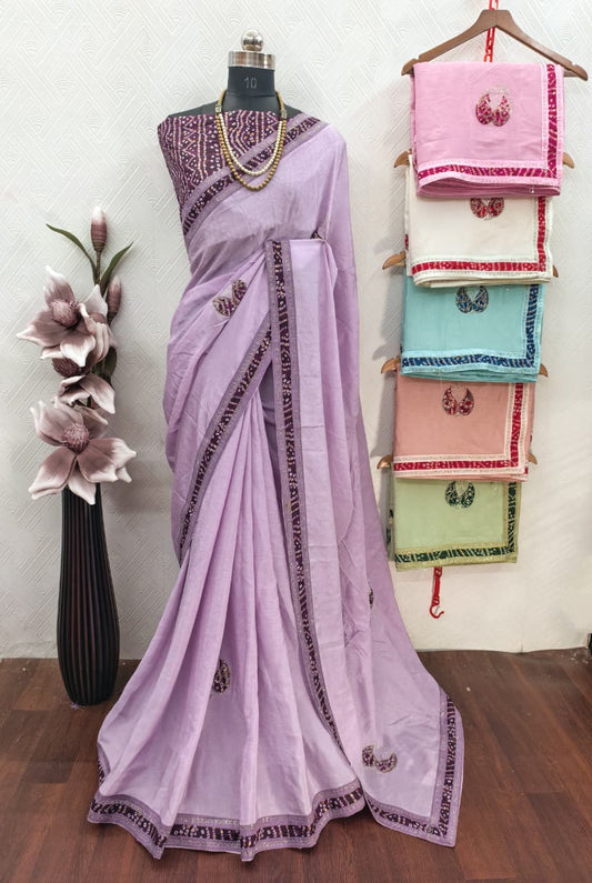 BANDHANI SAREE SET OF 6 x 850₹-  MB2