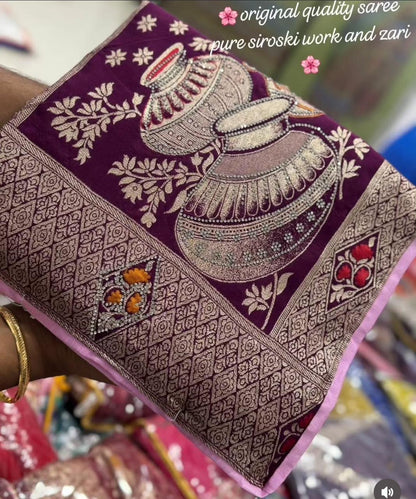 DOLA SILK MATKA SAREE SET OF 6 x 850₹- MB42