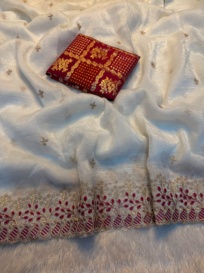 SOFT CRUNCHY SILK SAREE SATI- SAVITARI