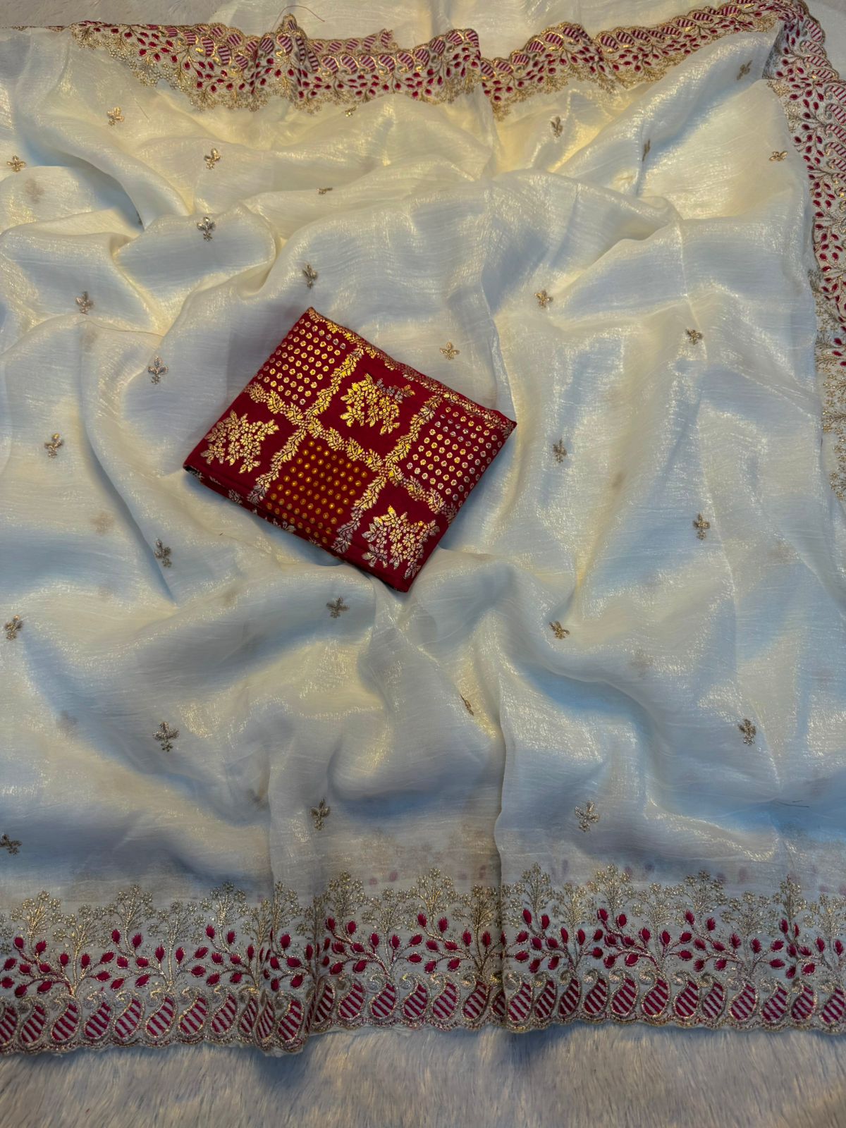 SOFT CRUNCHY SILK SAREE SATI- SAVITARI